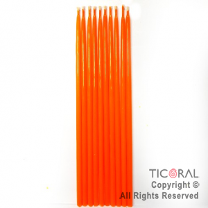 VELA 2322 FINITA 15CM NARANJA FLUO x 10